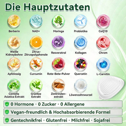 【🇩🇪Letzter Aktionstag – 70 % Rabatt】𝙋𝙪𝙧𝙚𝙡𝙪𝙭𝙤® 𝑴𝒐𝒓𝒊𝒏𝒈𝒂 & 𝑩𝒆𝒓𝒃𝒆𝒓𝒊𝒏 *NAD+ Schlank & Straff 2-in-1 Nano Mikronadel-Pflaster|Wissenschaftlich unterstützt | 10-in-1-Formel | Ergebnisse in 7 Tagen ⏳